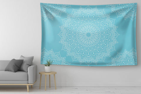 Light Blue Bohemian Mandala