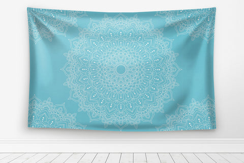 Light Blue Bohemian Mandala