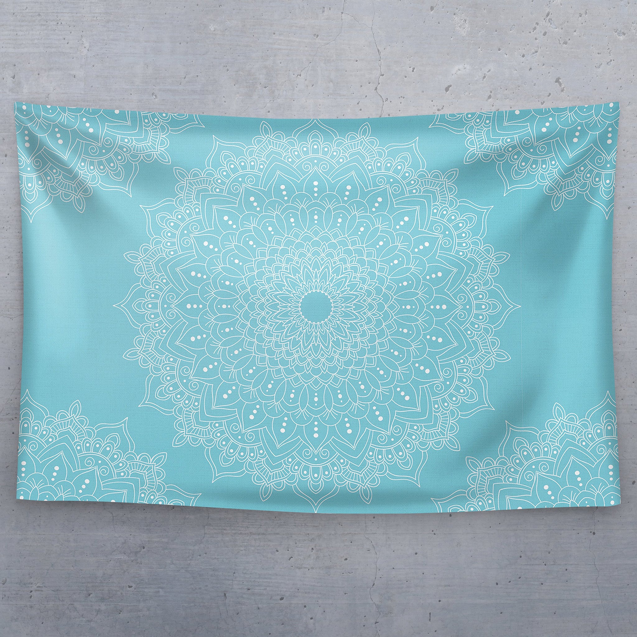 Light Blue Bohemian Mandala
