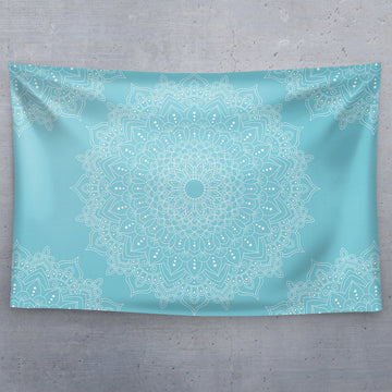Light Blue Bohemian Mandala