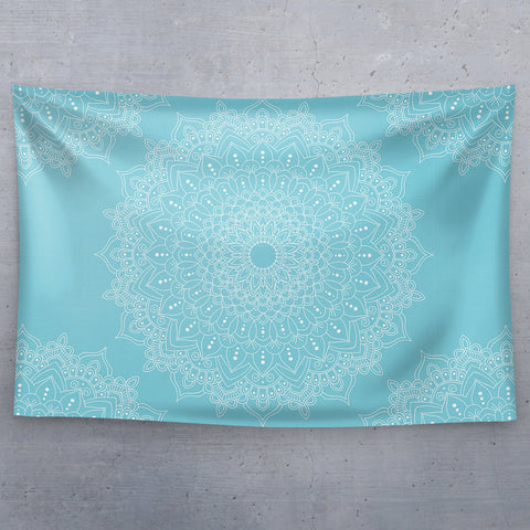 Light Blue Bohemian Mandala
