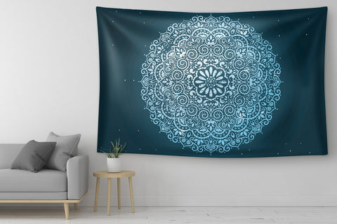 Traditional Blue Bohemian Mandala