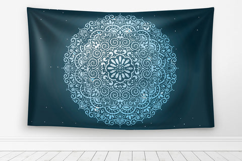 Traditional Blue Bohemian Mandala
