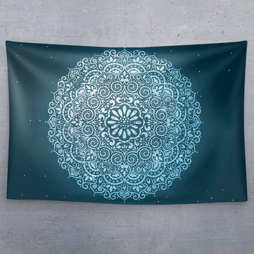 Traditional Blue Bohemian Mandala